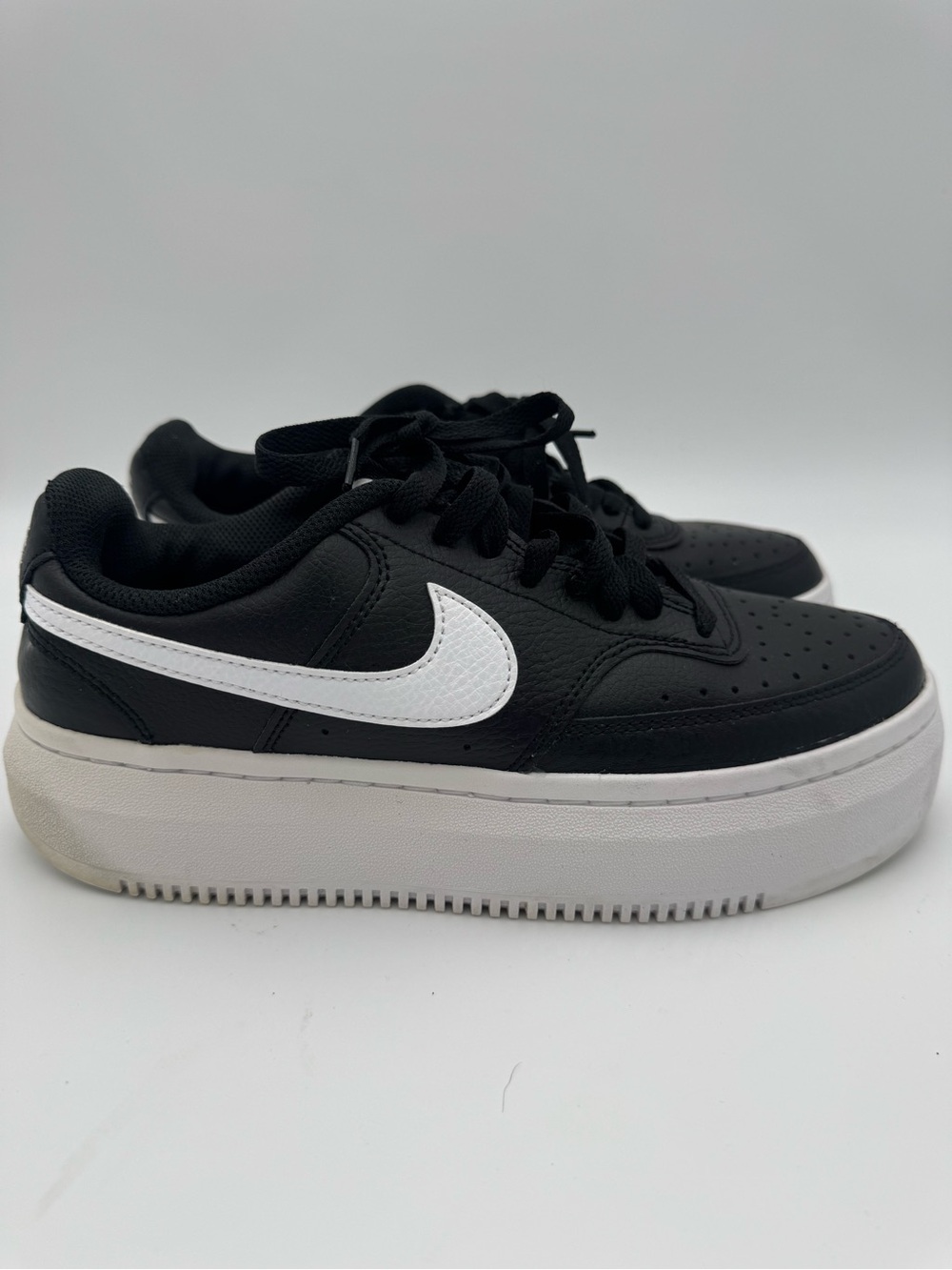 Nike Air Force 1 Platform Black White Women’s Size 9.5 Chunky Sneakers